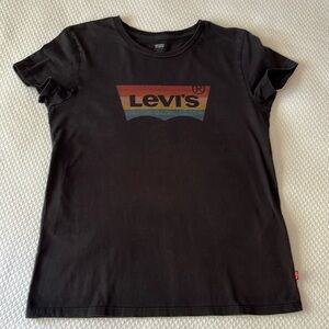 Levi’s Logo Tee Black Multicolor Size M‎